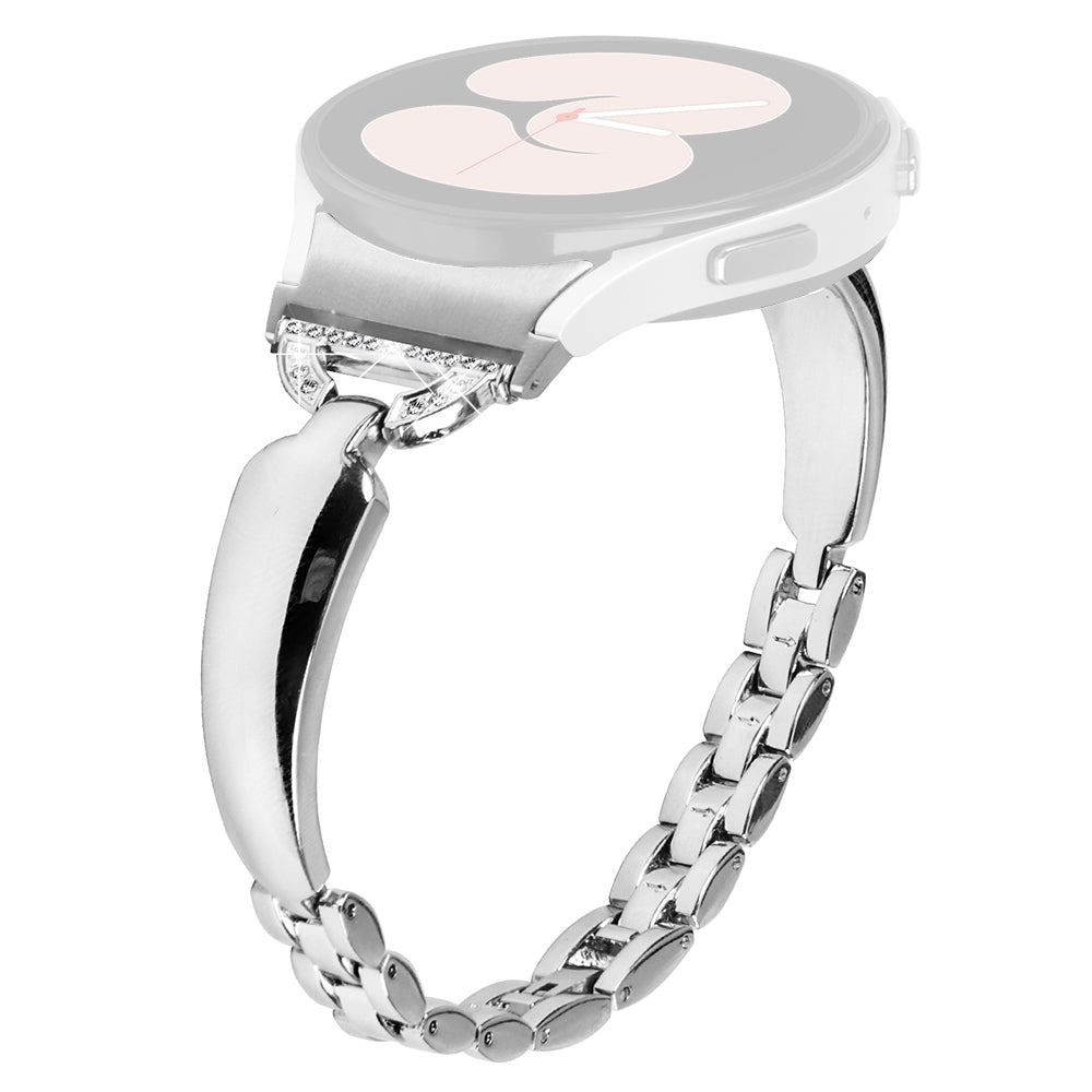 Watch Band for Samsung Galaxy Watch6 40mm 44mm Watch6 Classic 43mm 47mm Watch 5 40mm 44mm Watch4 40mm 44mm Rhinestone Decor Copper Bracelet with Connector Watch Band for Samsung Galaxy Watch6 40mm 44mm Watch6 Classic 43mm 47mm Watch 5 40mm 44mm Watch4 40mm 44mm Rhinestone Decor Copper Bracelet with Connector